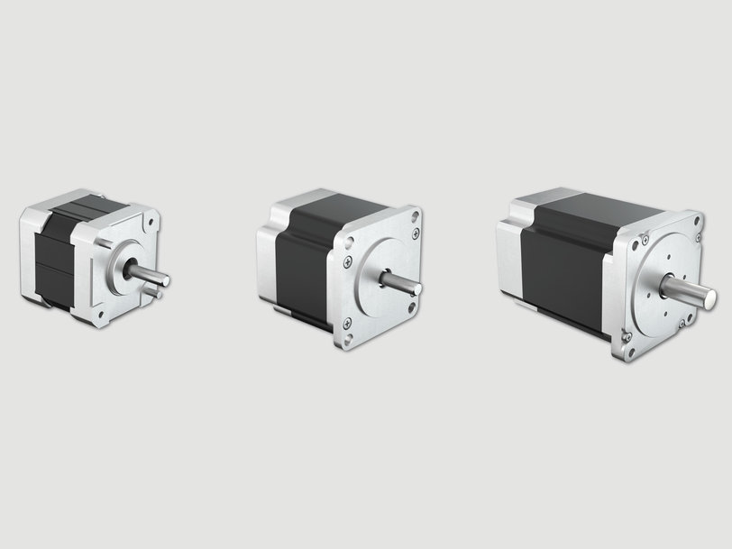 Stepper motors with attached controller